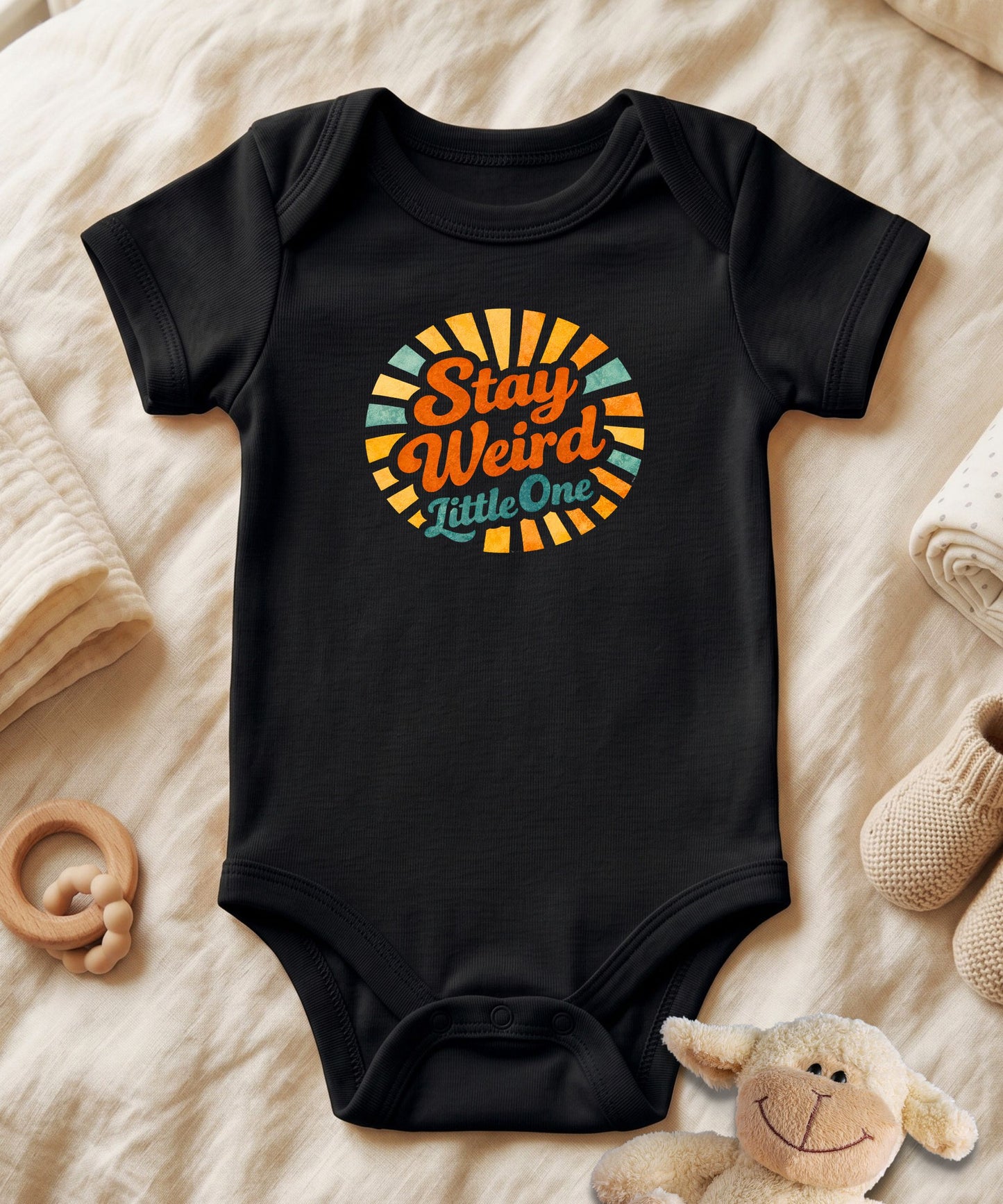 Stay Weird Little One Baby Bodysuit