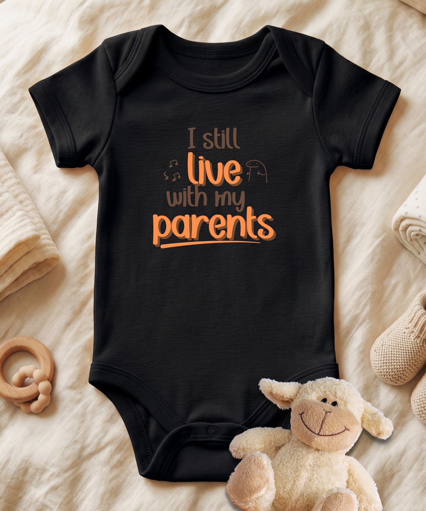 I Still Live With my Parents Baby Bodysuit