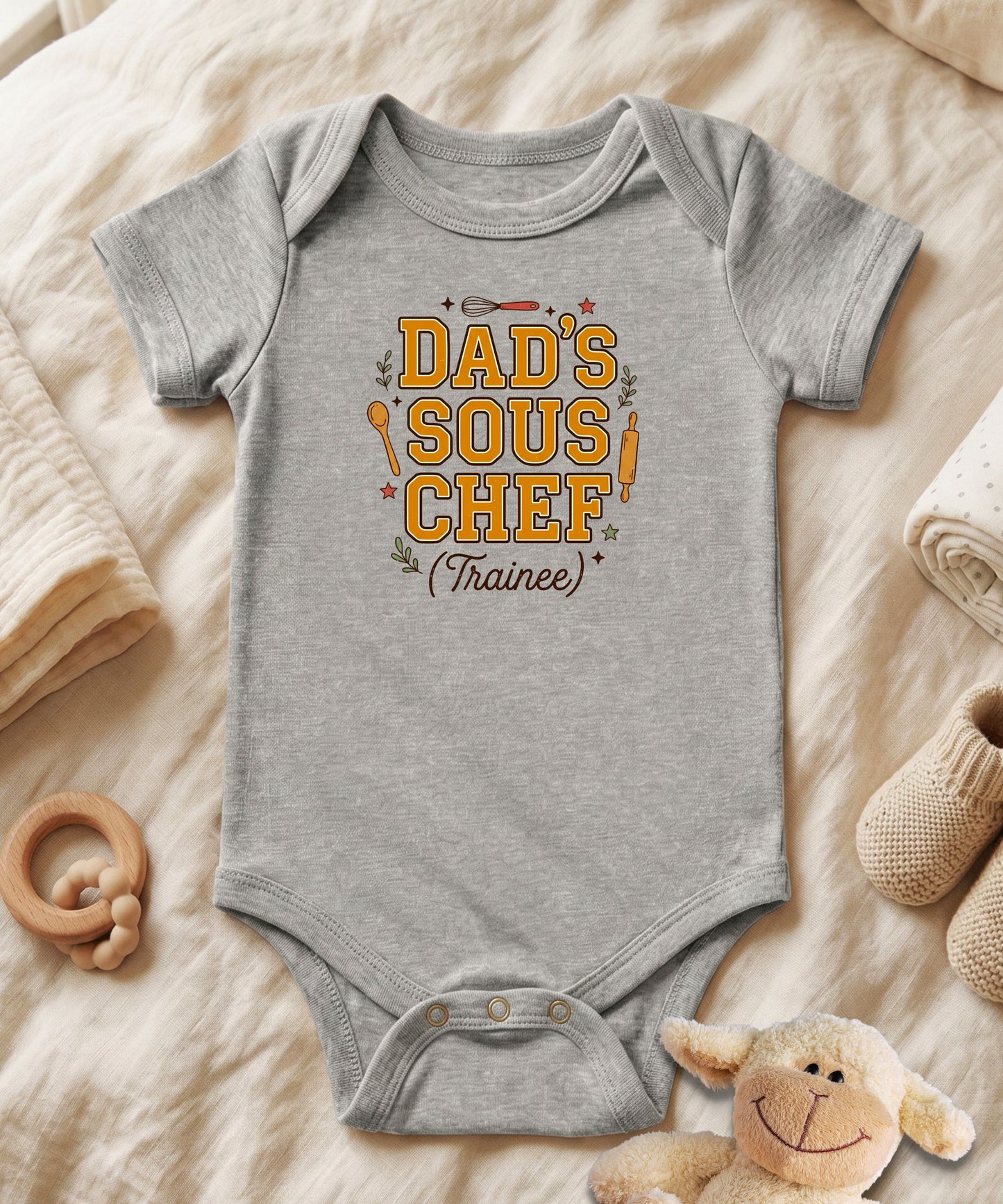 Dad's Sous Chef Cute Baby bodysuit Father's Day Infant Gift
