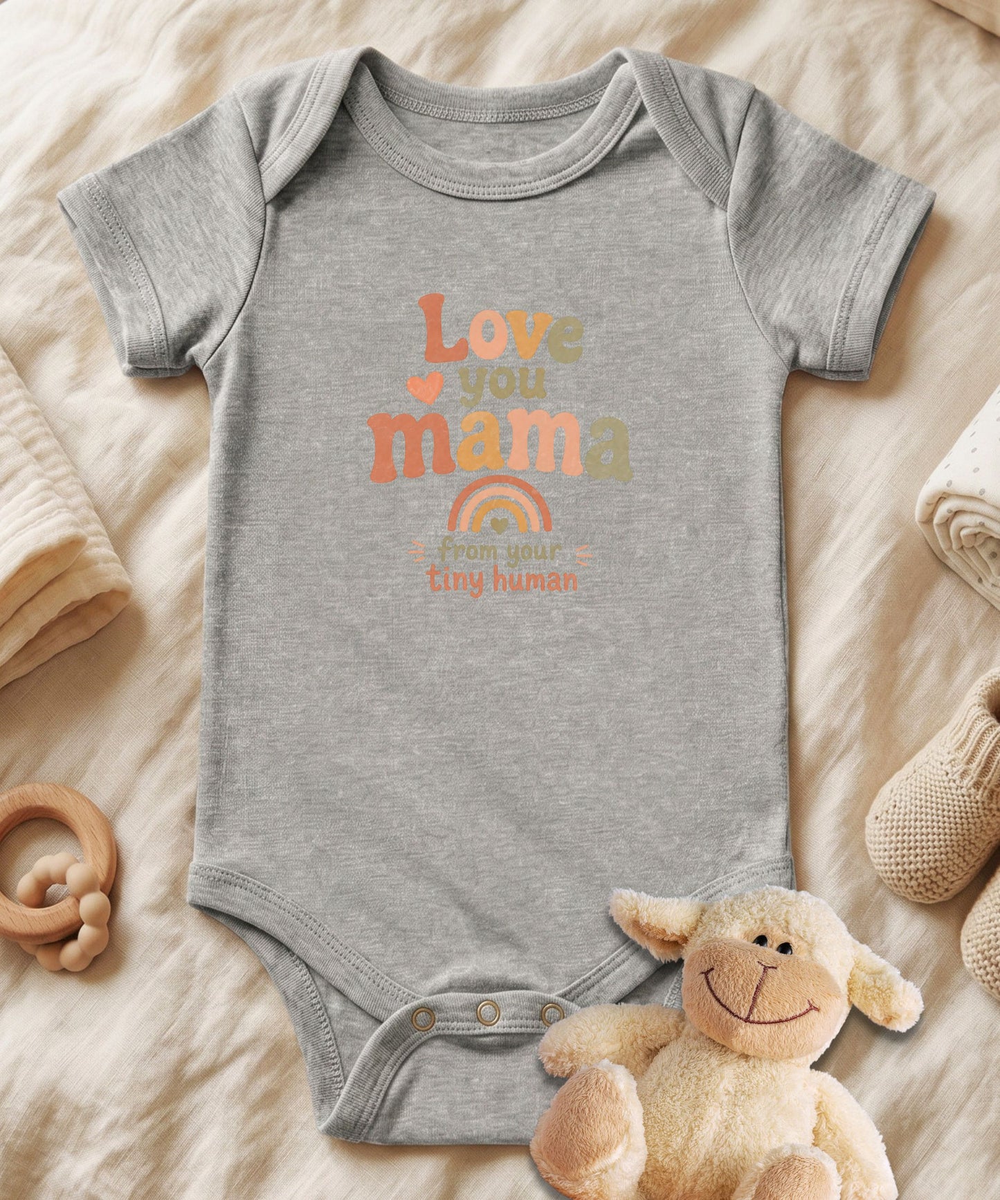 Love You Mama Baby Bodysuit