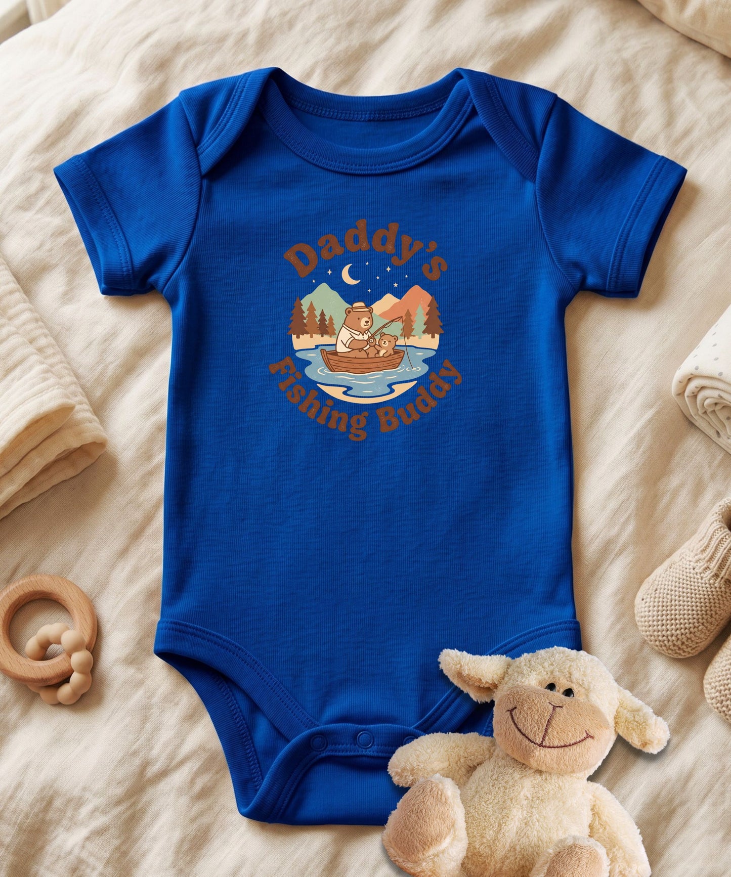 Daddy's Fishing Buddy Baby Bodysuit