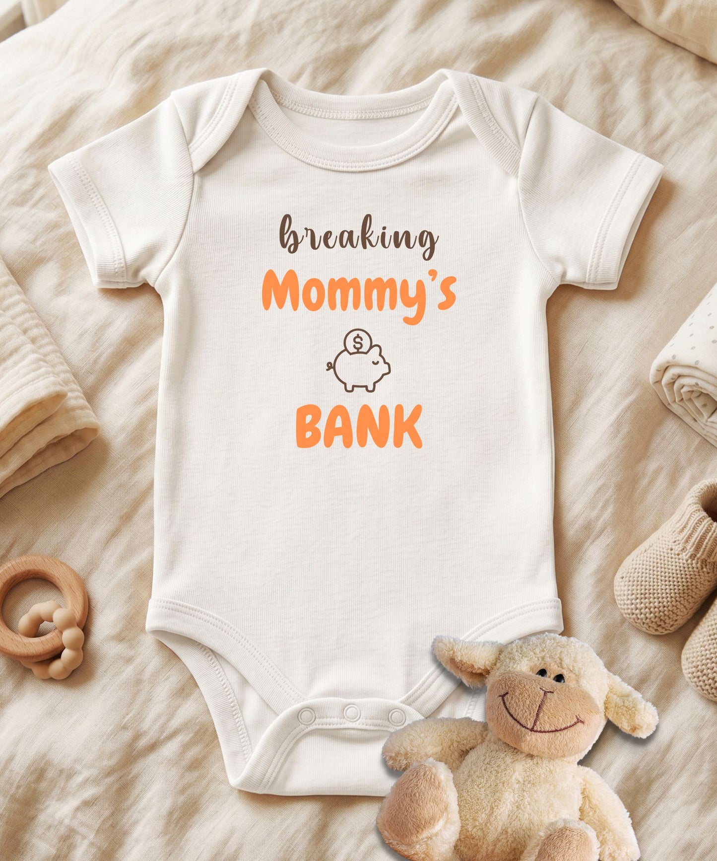 Breaking Mommy's Bank Baby Bodysuit