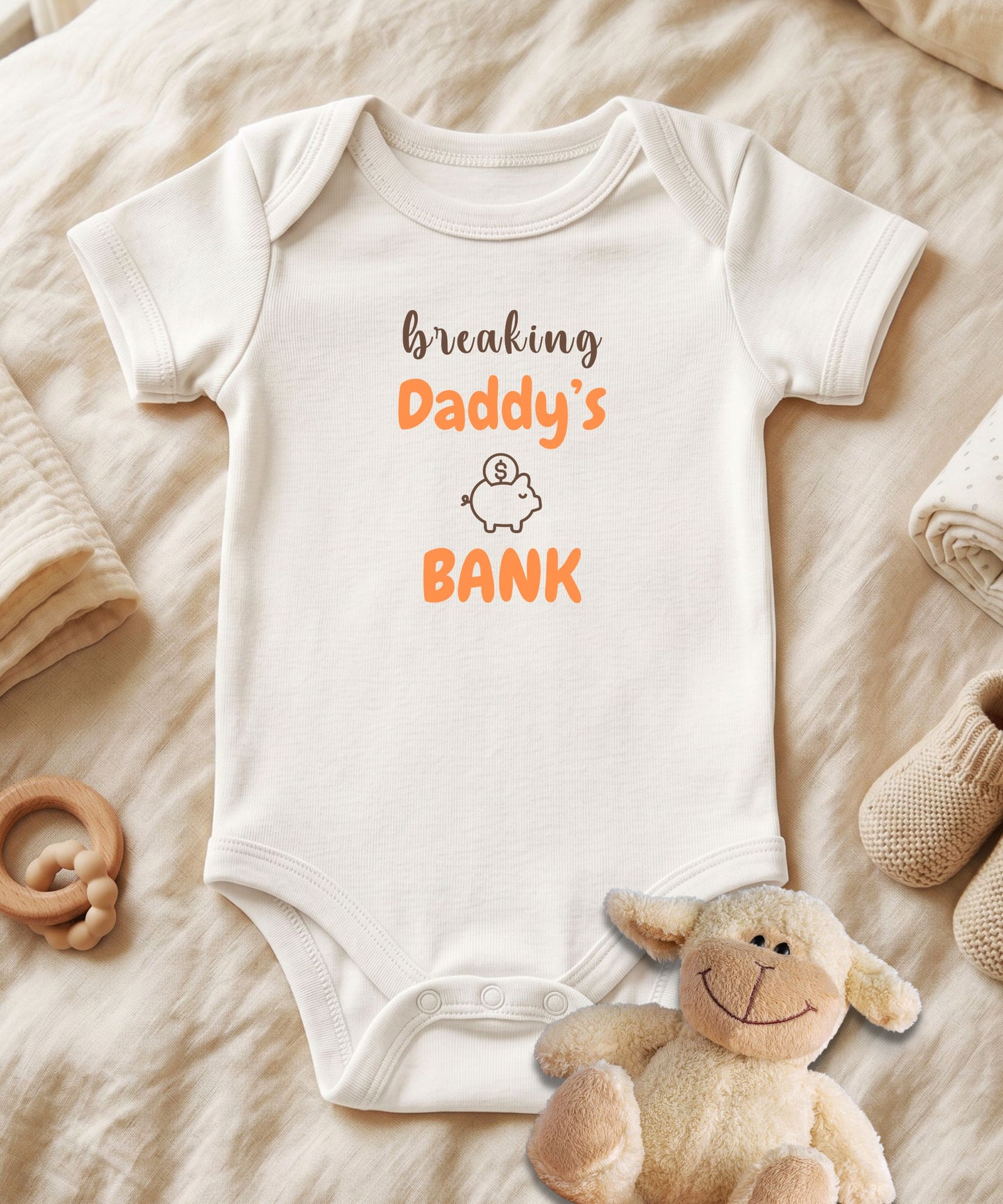 Breaking Daddy's Bank Baby Bodysuit