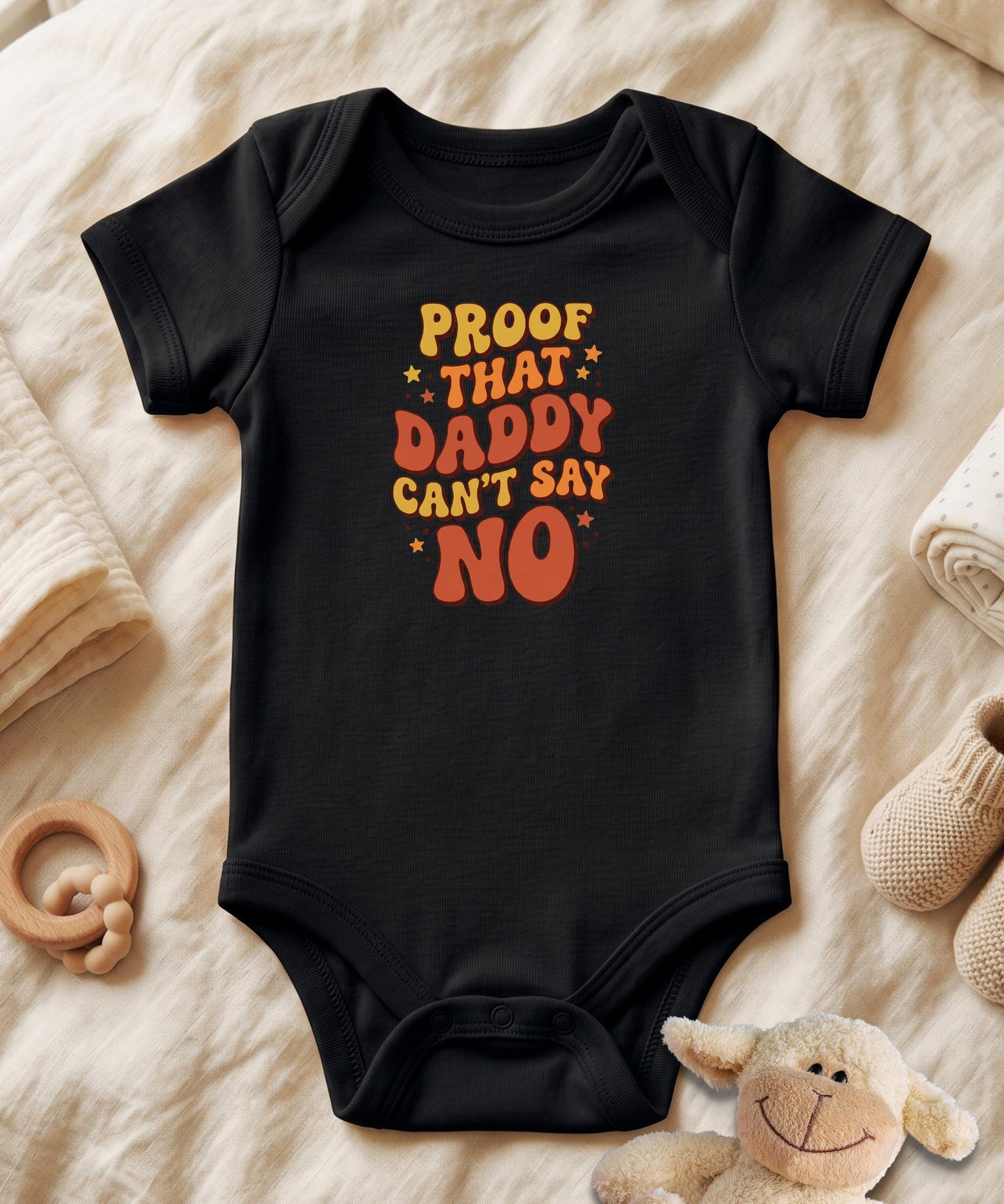 Proof That Daddy Can't Say No Bubble Baby Bodysuit