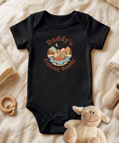 Daddy's Fishing Buddy Baby Bodysuit
