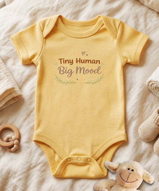 Tiny Human Big Mood Baby Bodysuit