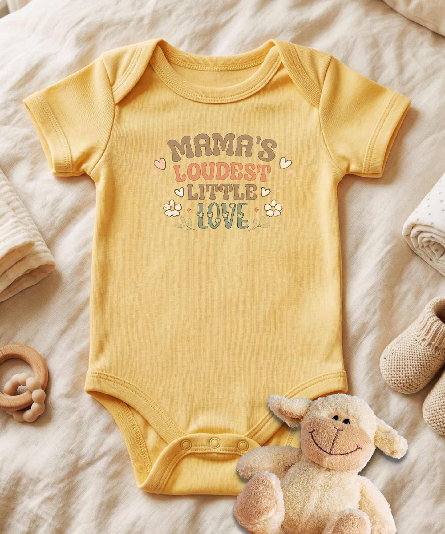 Mama's Loudest Little Love Baby Bodysuit
