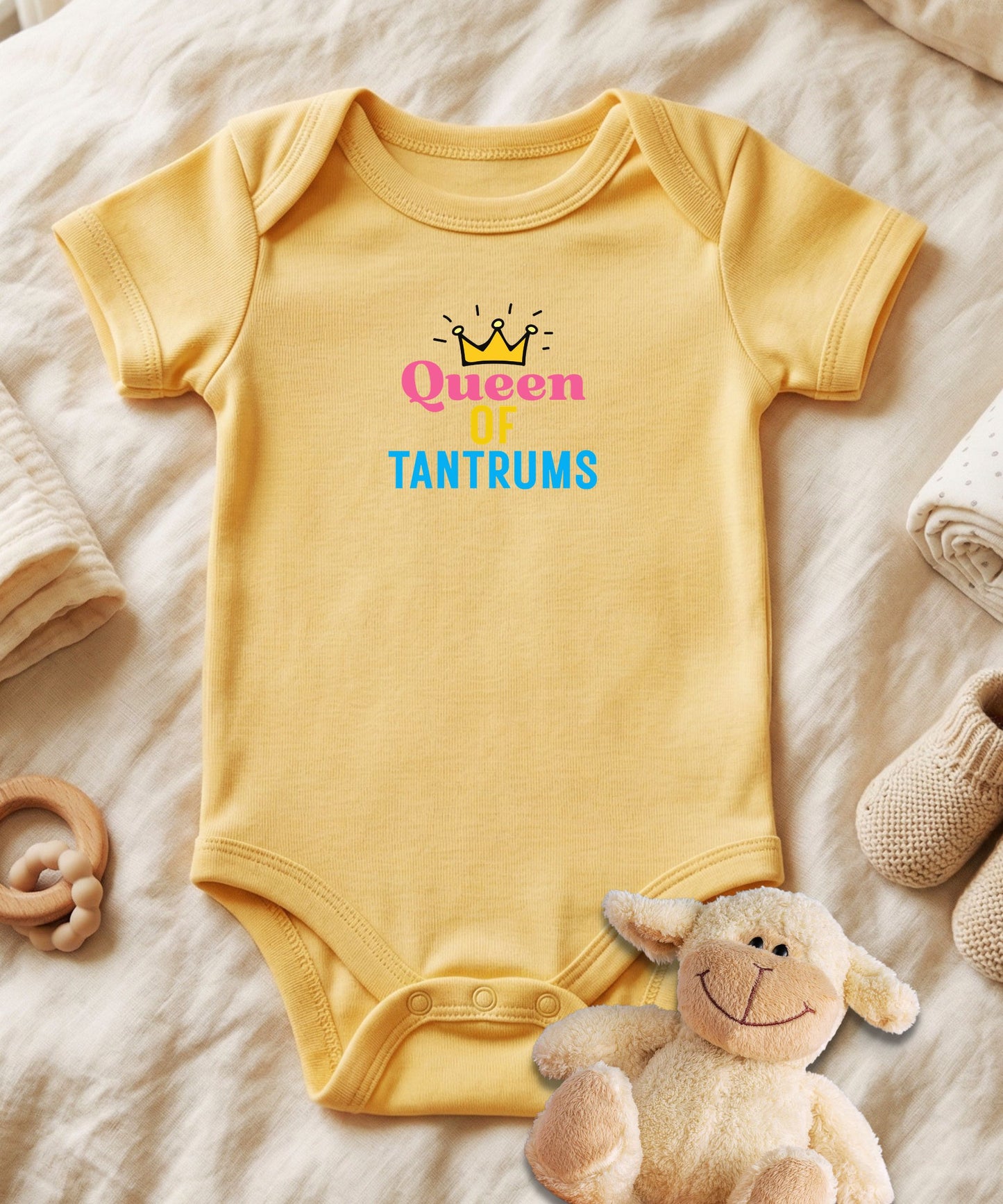 Queen Of Tantrums Baby Bodysuit