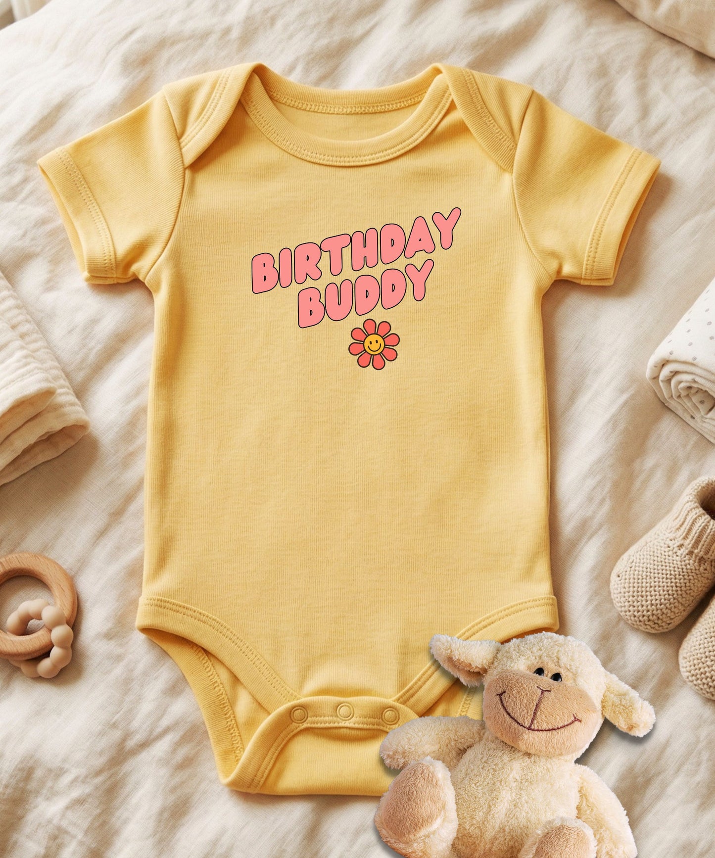 Birthday Buddy Baby Bodysuit