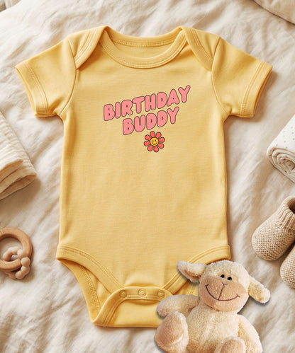 Birthday Buddy Baby Bodysuit
