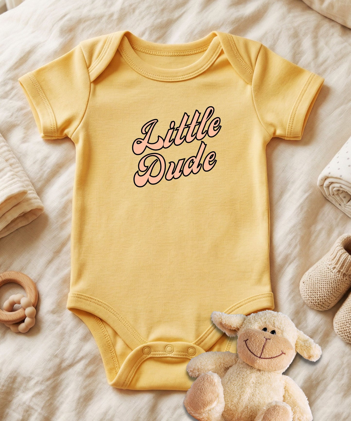 Little Dude Baby Bodysuit
