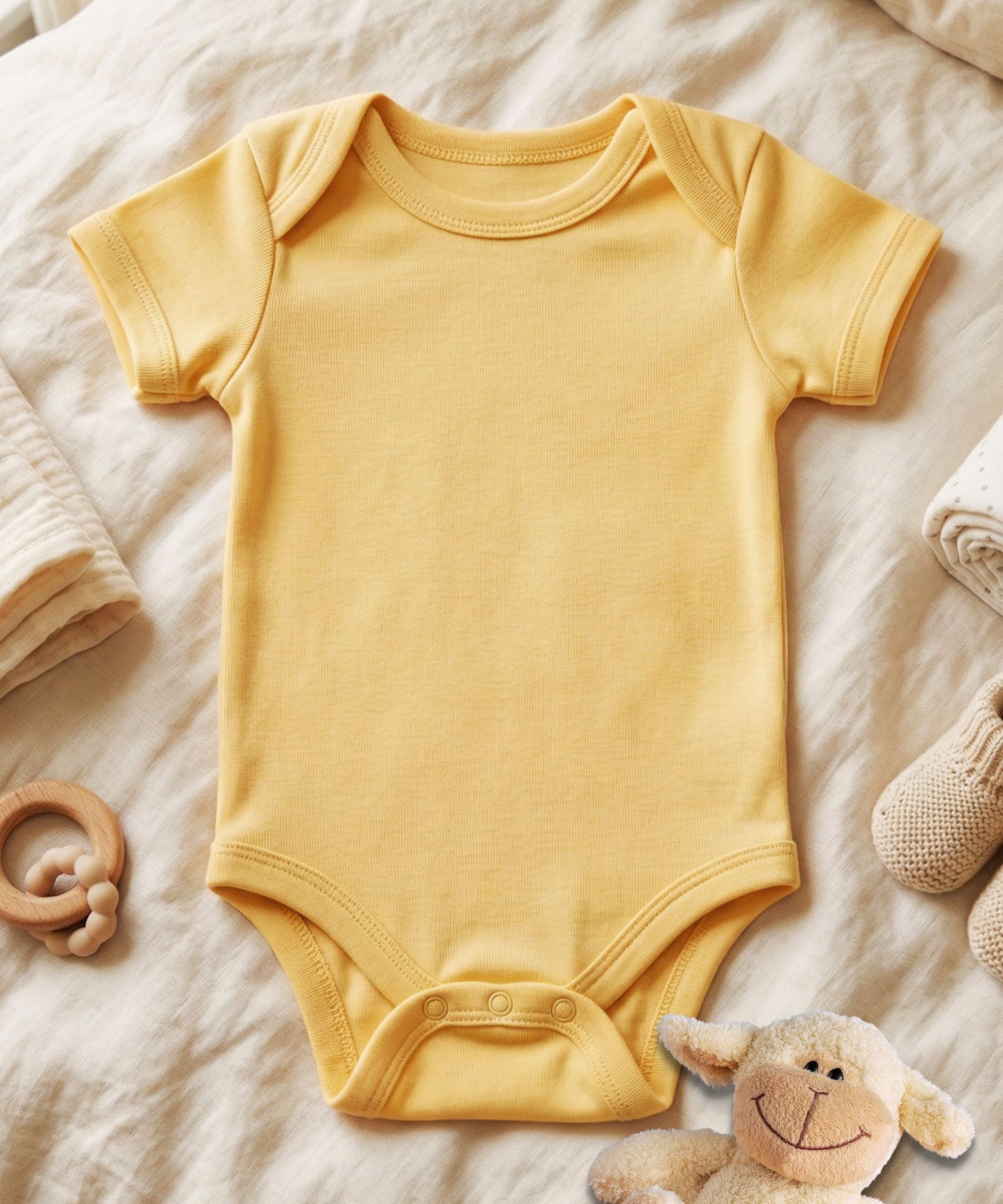 Custom Name Heart Font Personalized Baby Bodysuit