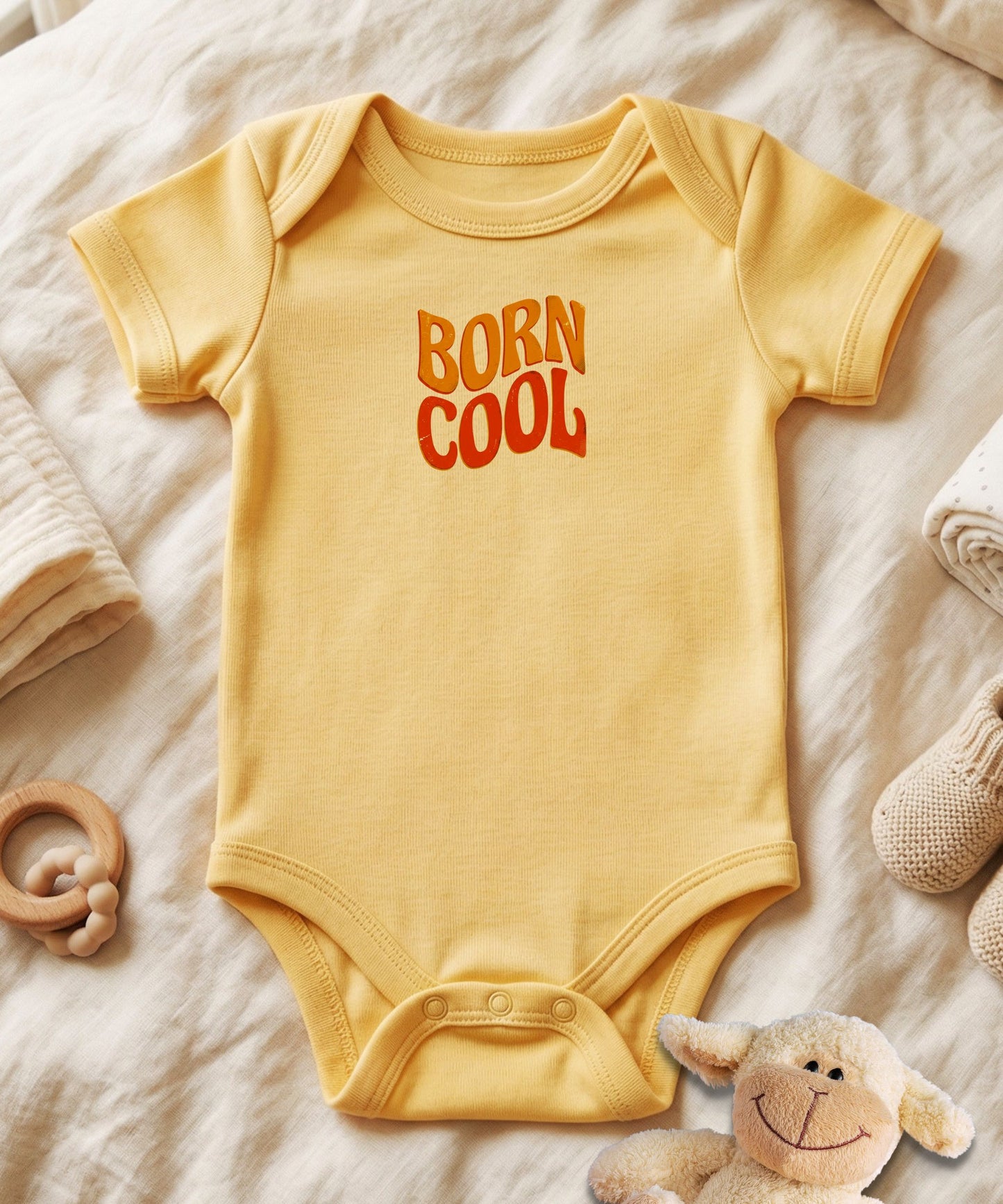 Born Cool Retro Baby Bodysuit