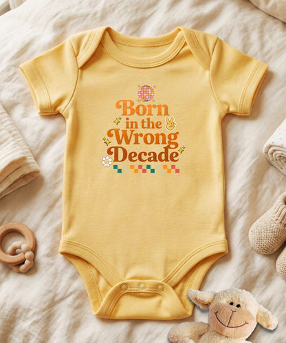 Born in the Wrong Decade Baby Bodysuit