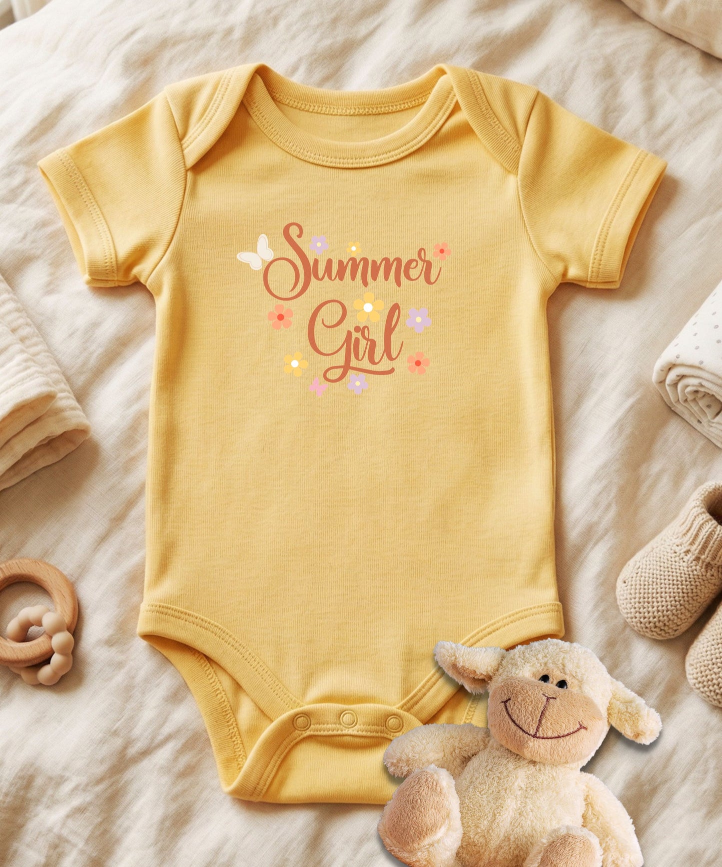 Summer Girl Baby Bodysuit