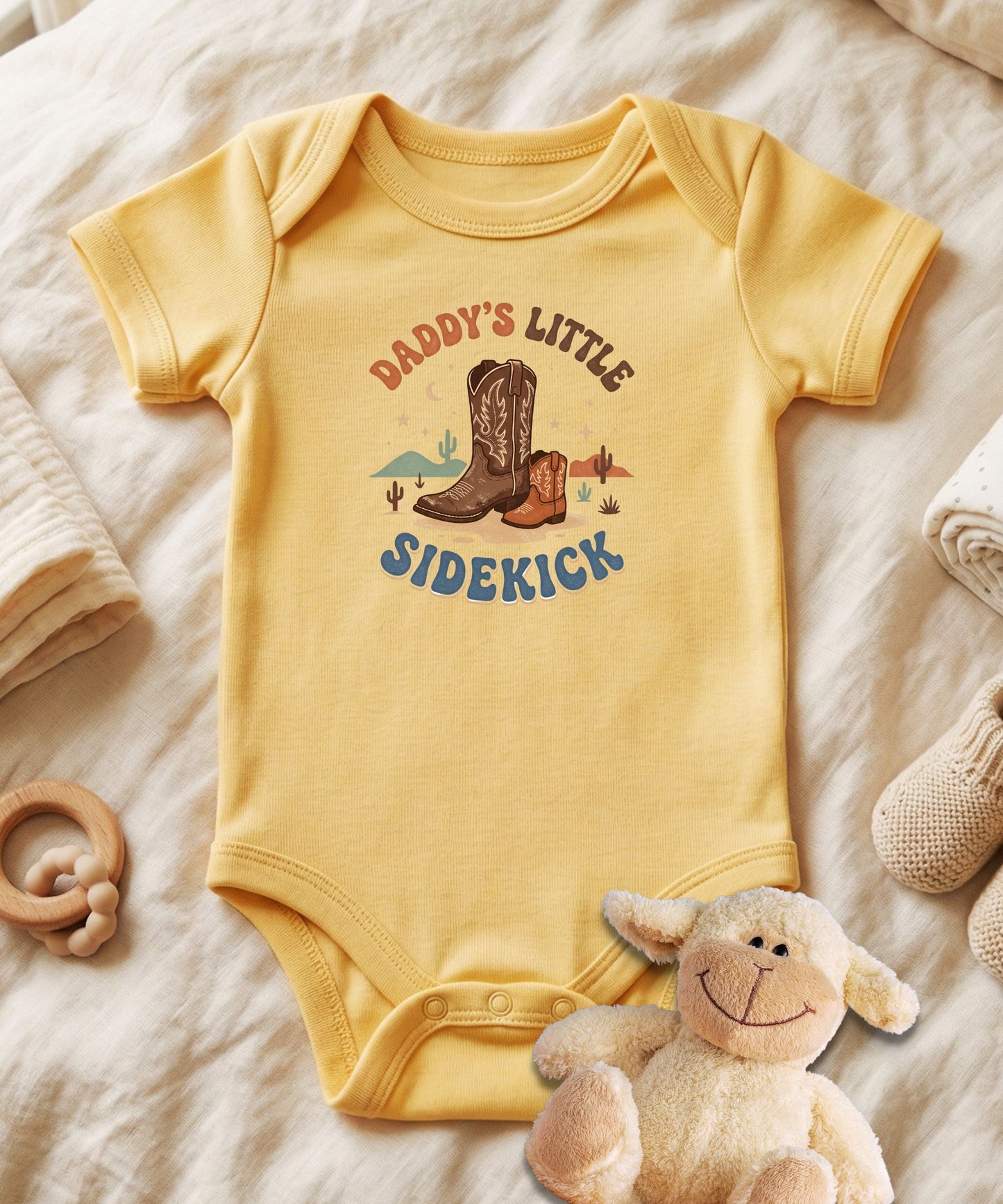 Daddy's Little Sidekick Baby Bodysuit
