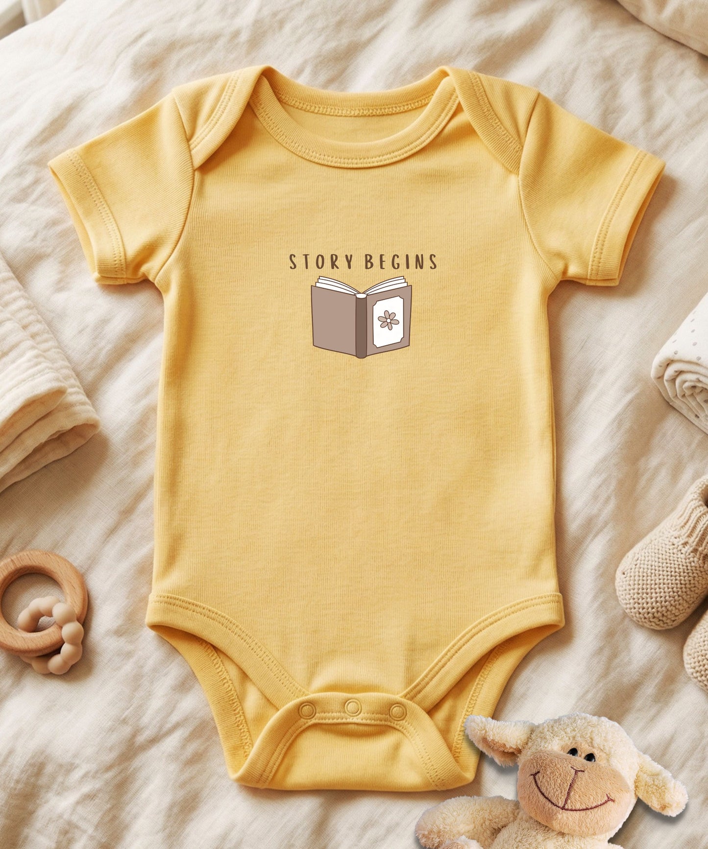 Personalized Baby Bodysuit (Name) Story Begins