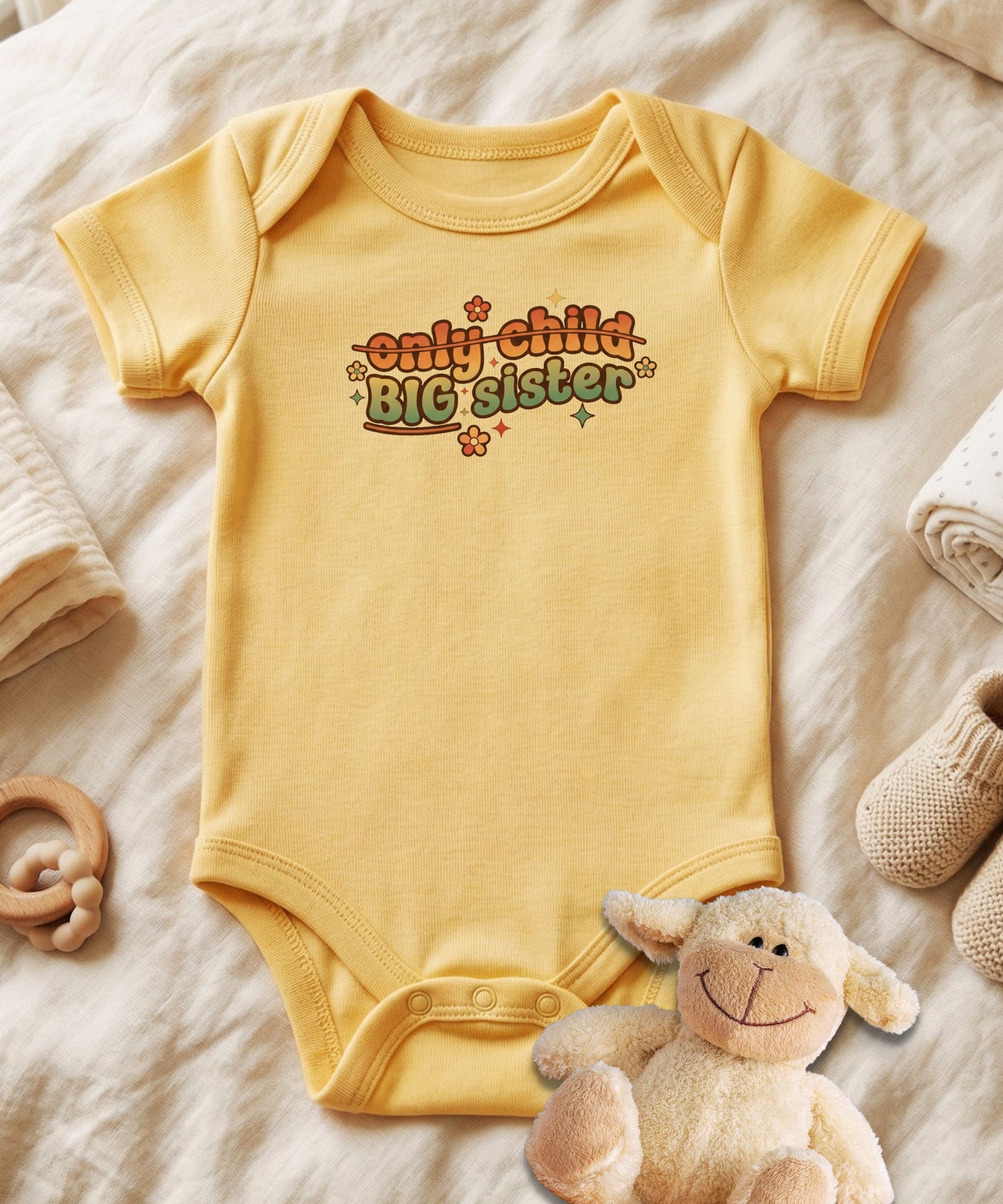 Only Child Big Sister Baby Bodysuit