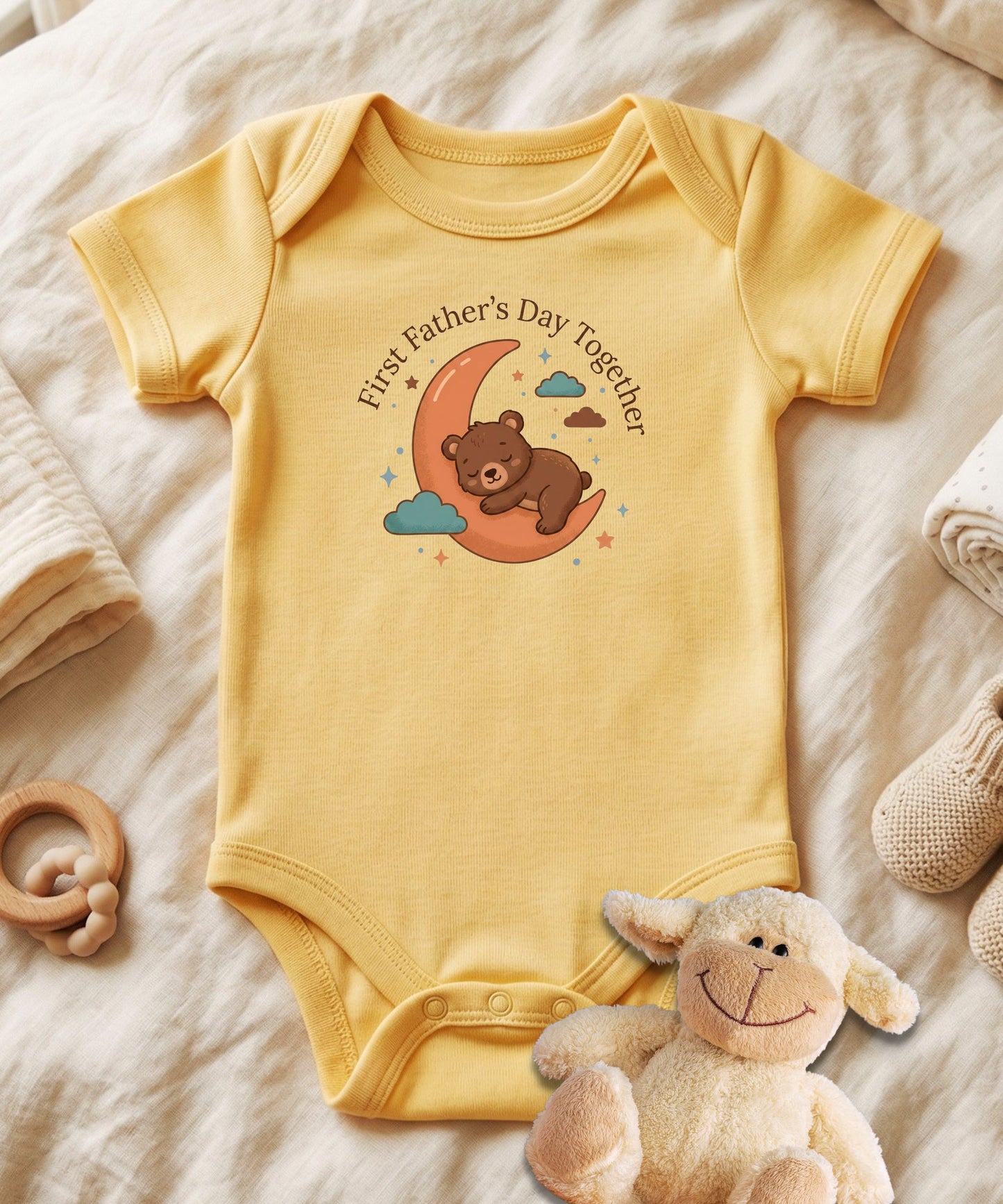 First Father's Day Together Baby Bodysuit