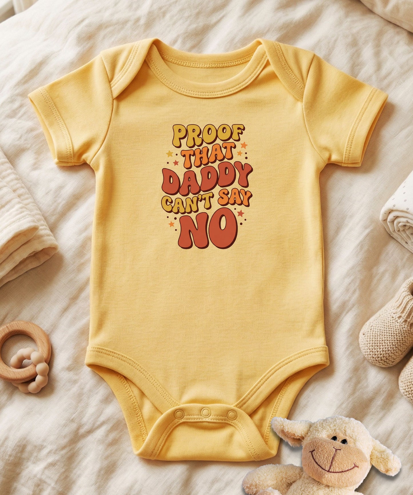 Proof That Daddy Can't Say No Bubble Baby Bodysuit