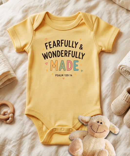 Fearfully and Wonderfully Made Baby Bodysuit
