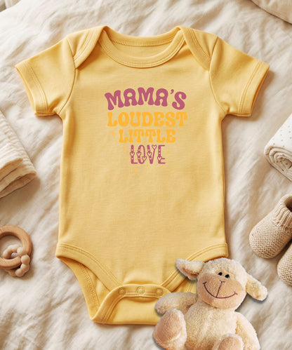 Mama's Loudest Little Love Baby Bodysuit