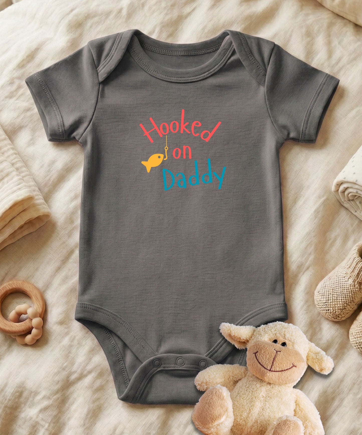 Hooked on Daddy Baby Bodysuit