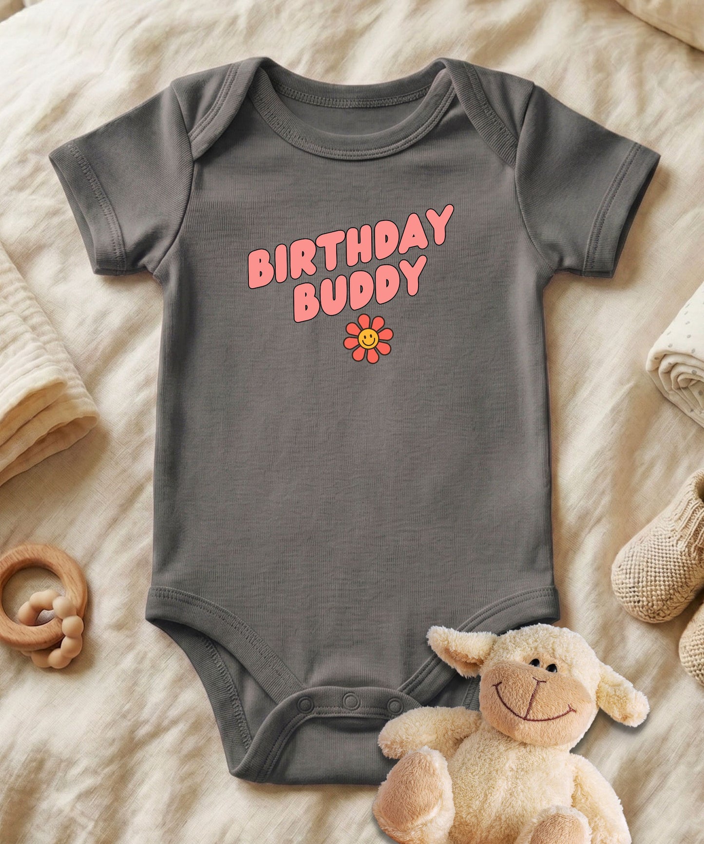 Birthday Buddy Baby Bodysuit