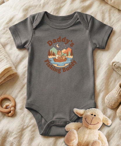 Daddy's Fishing Buddy Baby Bodysuit
