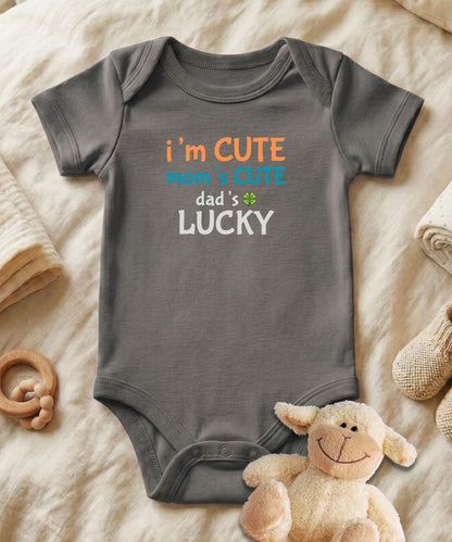 I am Cute Mom's Cute Baby Bodysuit
