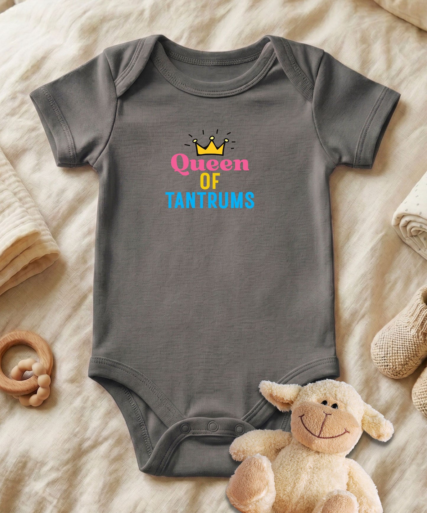 Queen Of Tantrums Baby Bodysuit