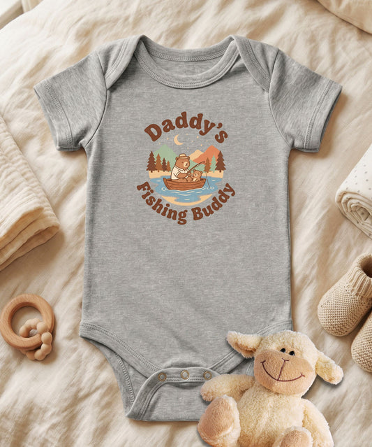 Daddy's Fishing Buddy Baby Bodysuit