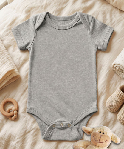 Custom Name Heart Font Personalized Baby Bodysuit