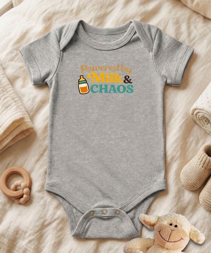 Powered by Milk and Chaos Baby Bodysuit