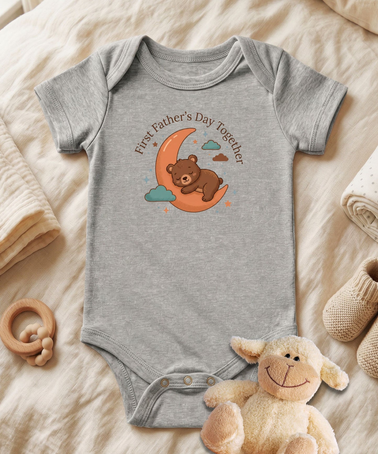 First Father's Day Together Baby Bodysuit