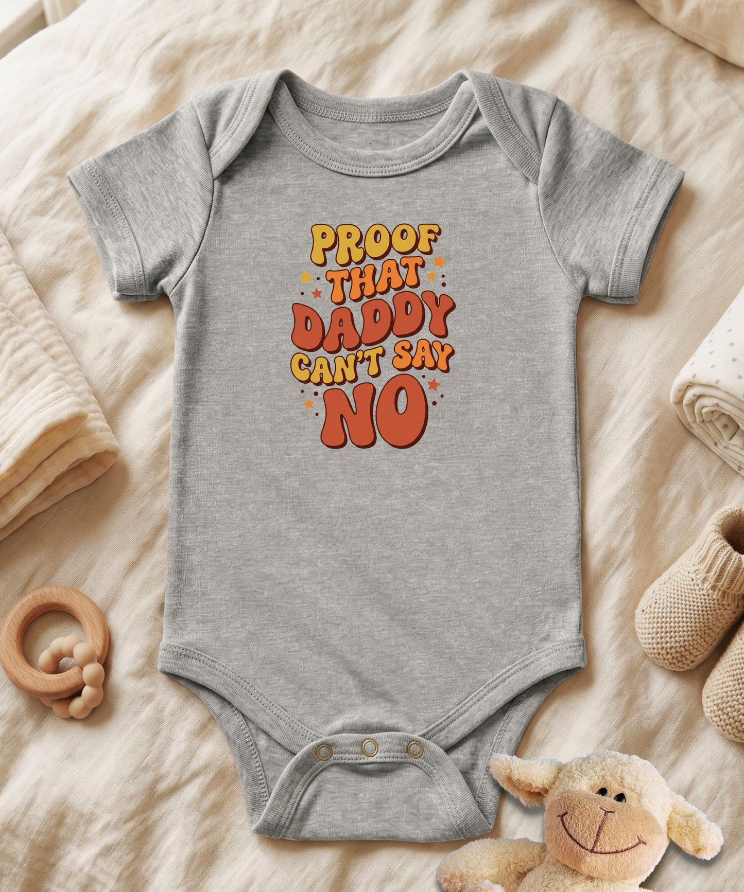 Proof That Daddy Can't Say No Bubble Baby Bodysuit