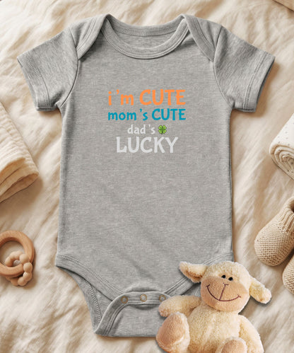 I am Cute Mom's Cute Baby Bodysuit