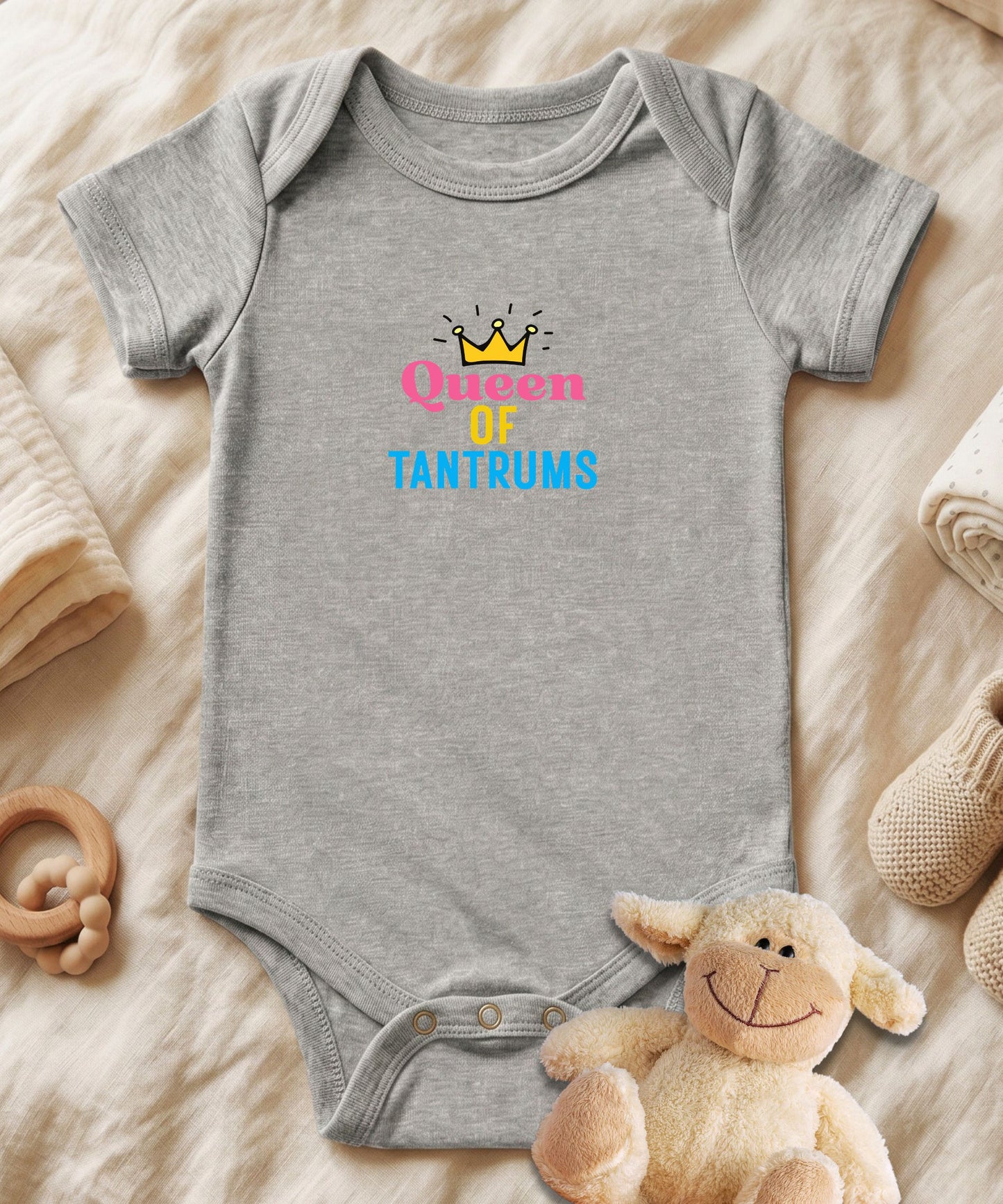 Queen Of Tantrums Baby Bodysuit