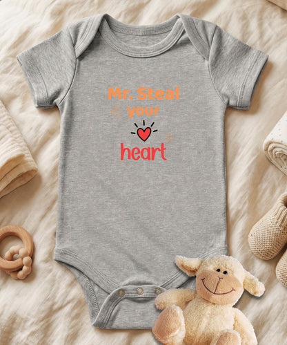 Mr. Steal Your Heart Baby Bodysuit