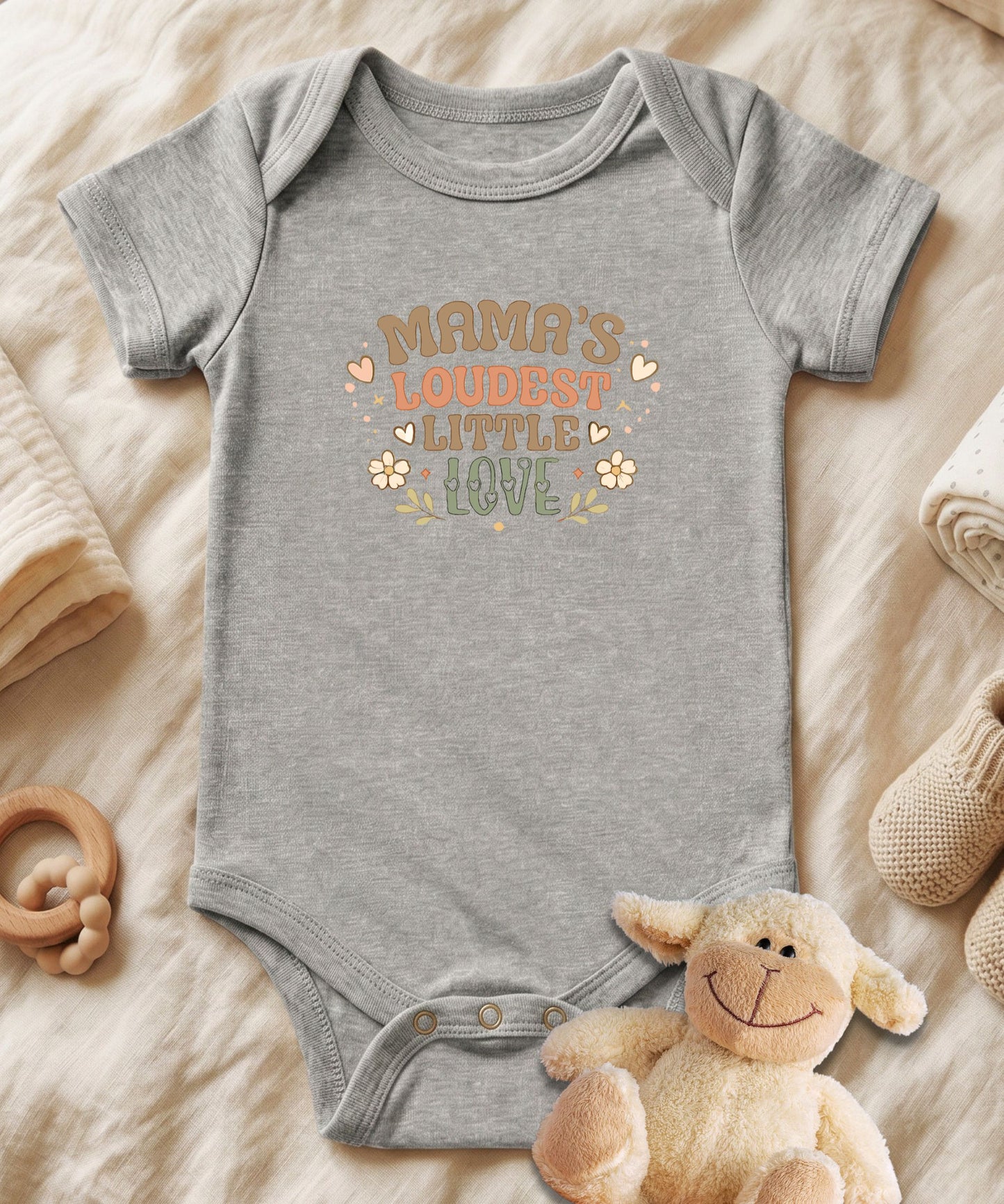 Mama's Loudest Little Love Baby Bodysuit