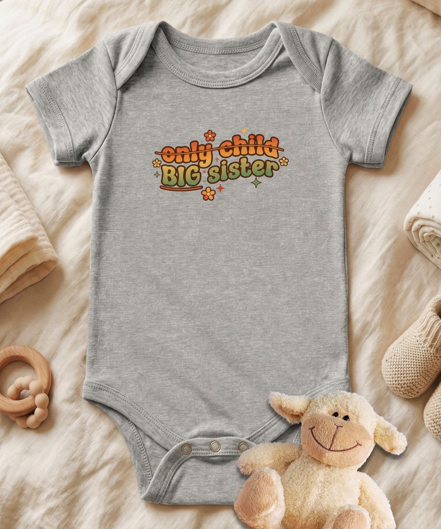 Only Child Big Sister Baby Bodysuit