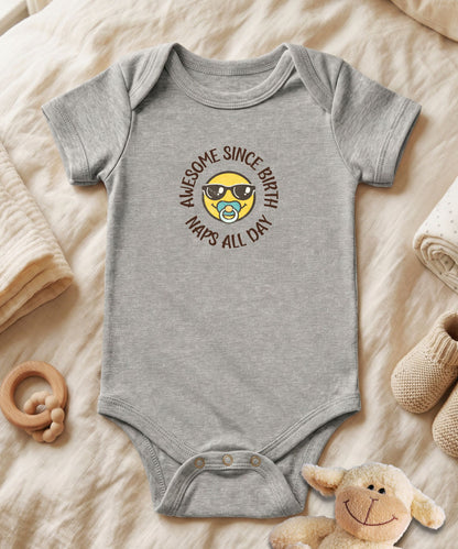 Awesome Since Birth Baby Bodysuit