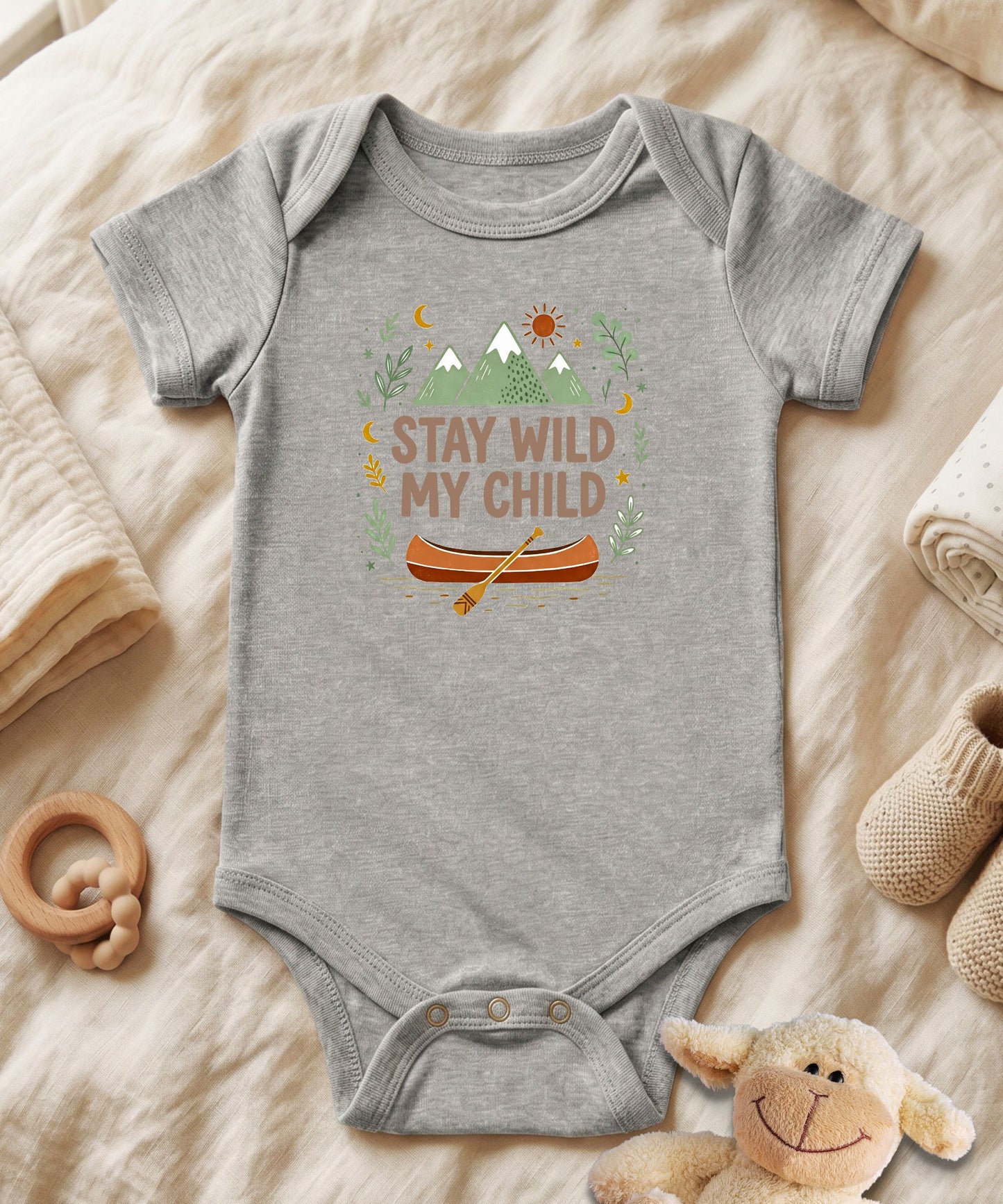 Stay Wild My Child Baby Bodysuit