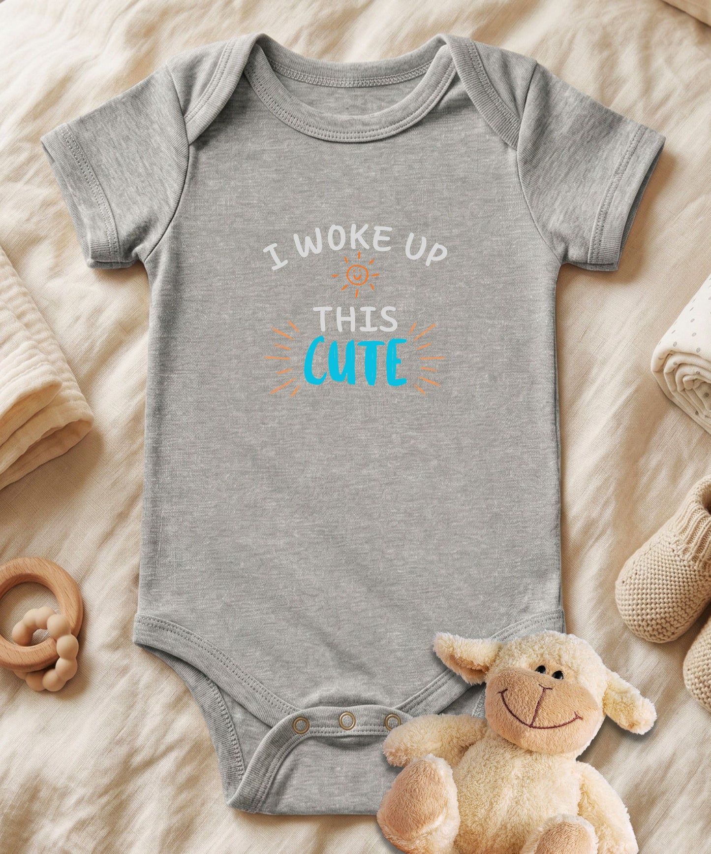 I Woke Up This Cute Baby Bodysuit