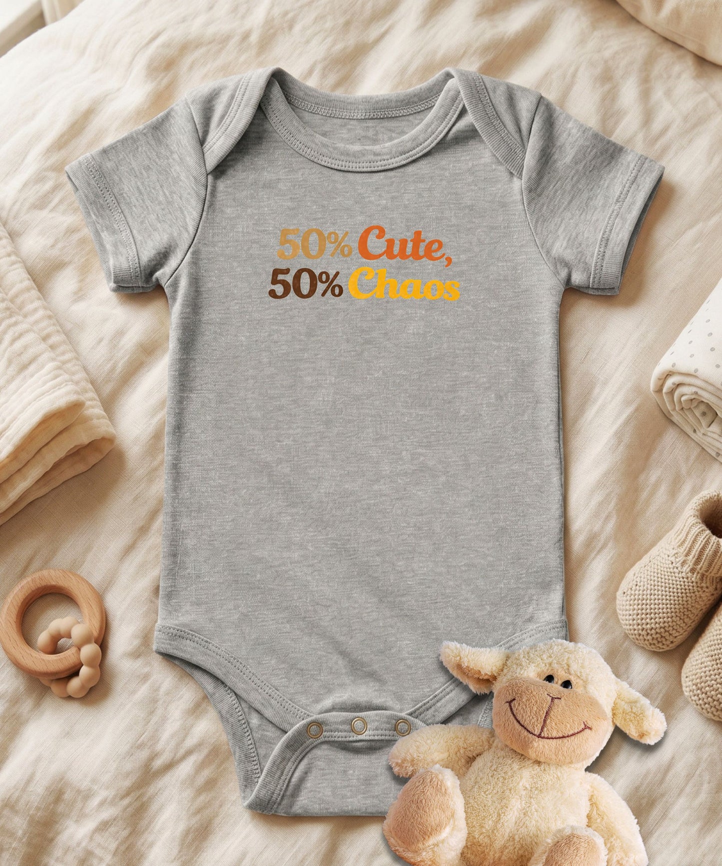 50% Cute Baby Bodysuit