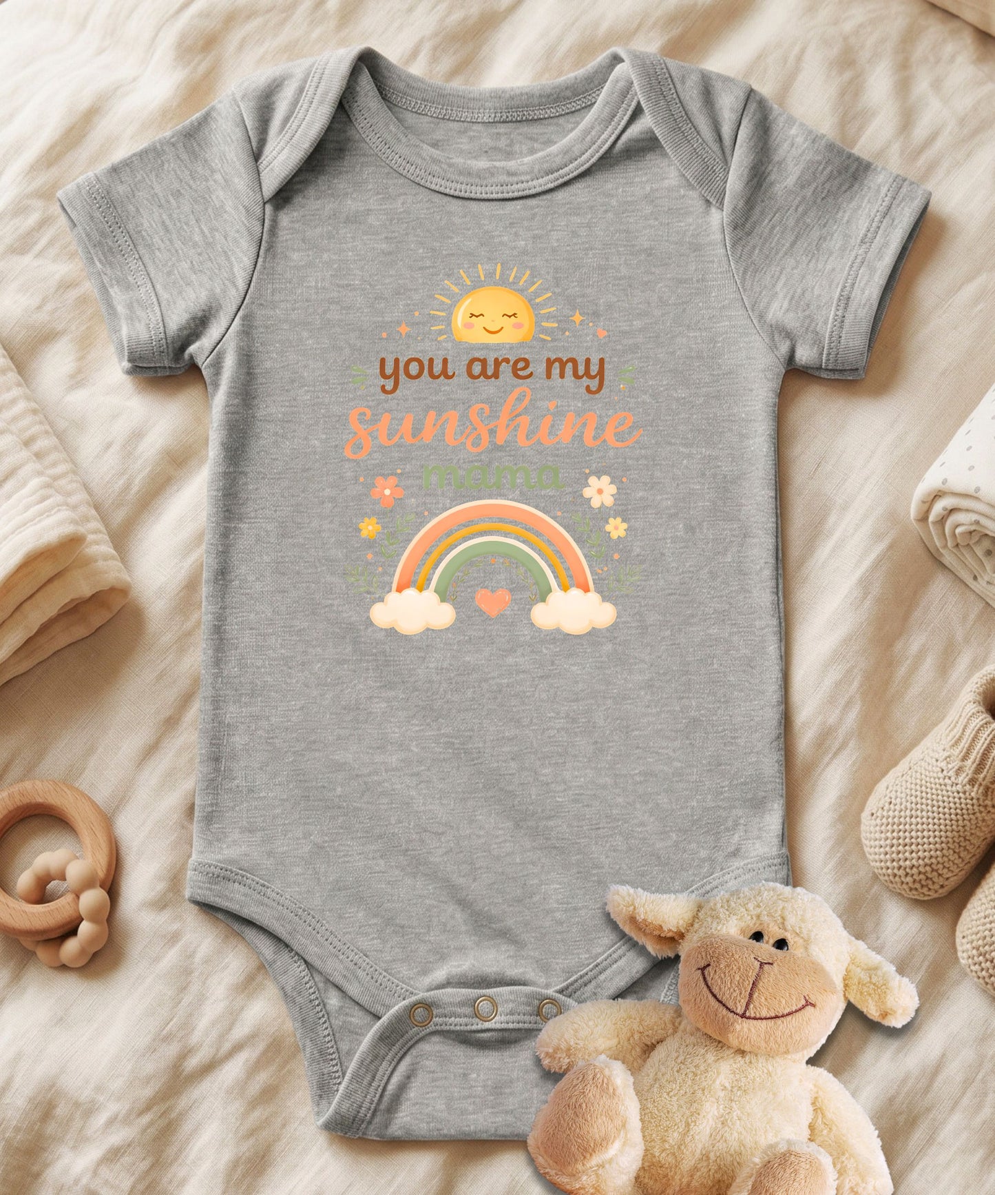 You Are My Sunshine Mama Baby Bodysuit
