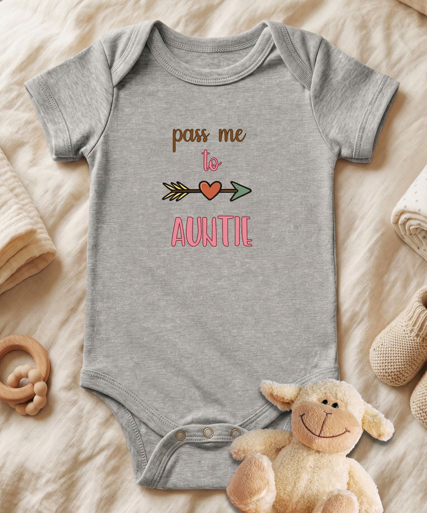 Pass Me To Auntie Baby Bodysuit