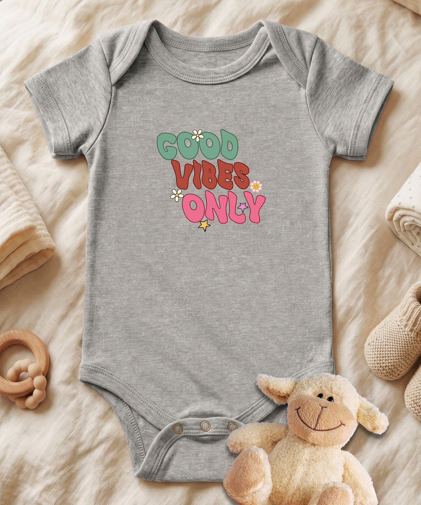 Good Vibes Only Baby Bodysuit