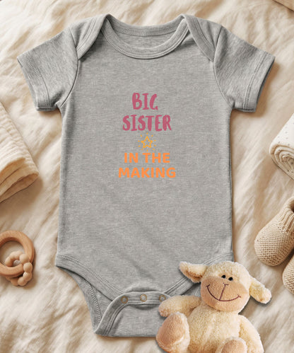 Big Sister in The Making Baby Bodysuit
