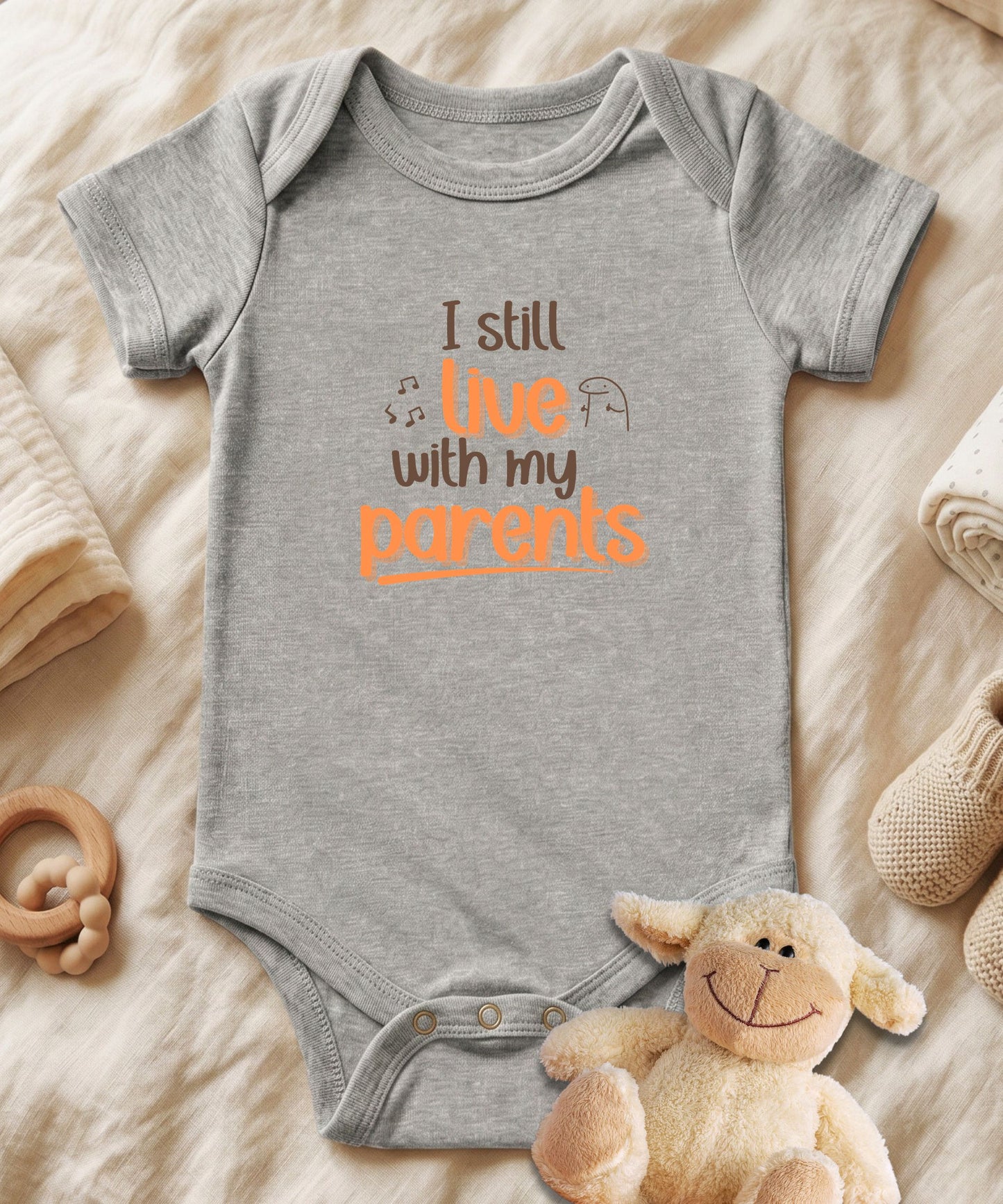 I Still Live With my Parents Baby Bodysuit